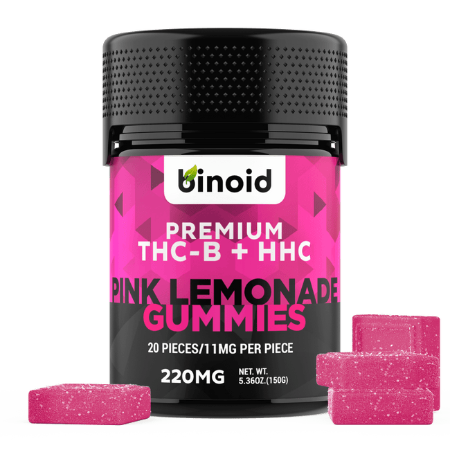 THC-B + HHC Gummies – Pink Lemonade (RELEASE SALE)