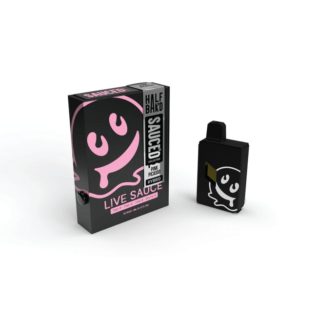 Half Bak'd Pink Picasso by SAUCE'D Collection | 4-Gram Live Resin Disposable (Hybrid) Best Sales Price - Vape Pens