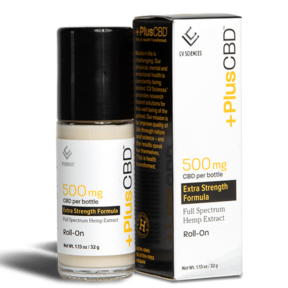 PlusCBD Extra Strength CBD Roll-On Full Spectrum 1.13oz Best Sales Price - Topicals