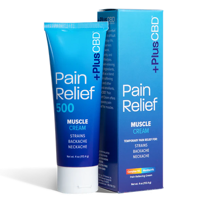 PlusCBD CBD Pain Relief Muscle Cream 4oz Best Sales Price - Topicals