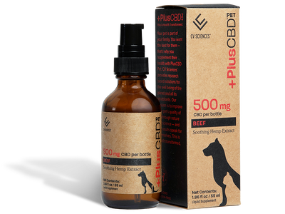 PlusCBD Pet CBD Oil 500mg Beef Best Sales Price - Tincture Oil