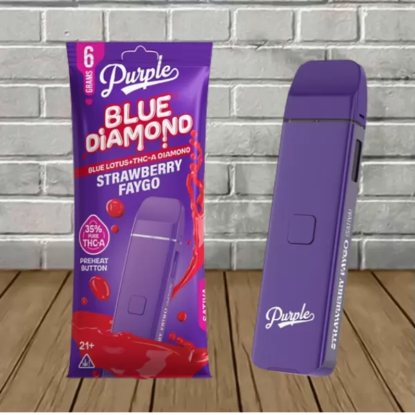 Purple Blue Diamond Blue Lotus + THCa Diamonds Disposable 6g Best Sales Price - Vape Pens