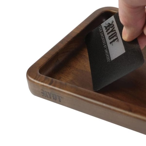 RYOT Walnut Wood Rolling Tray Best Sales Price - Rolling Papers & Supplies