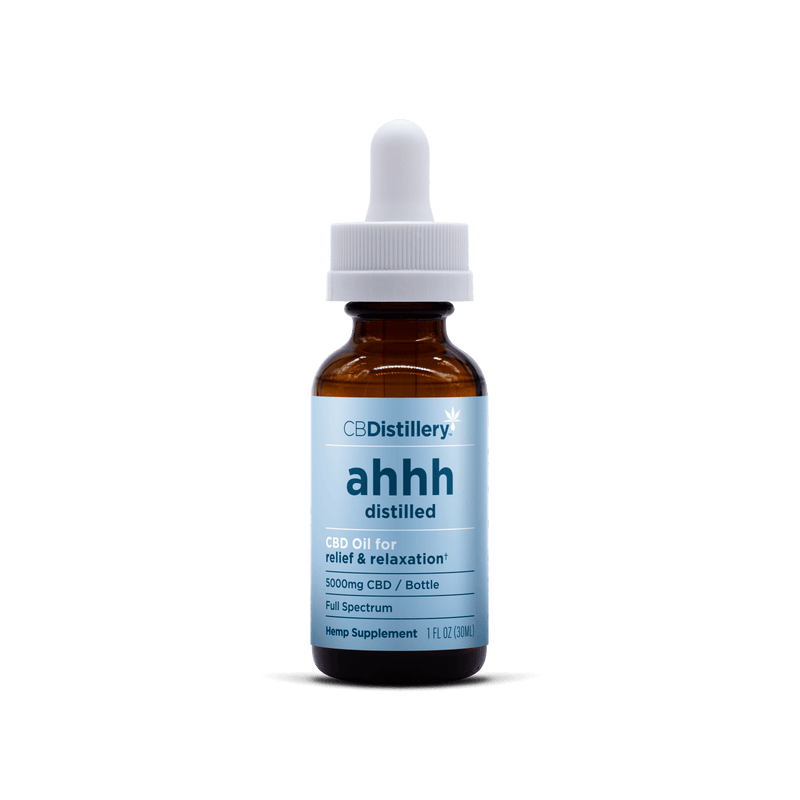 Relief + Relax Full Spectrum CBD Oil Tincture – 5000mg – CBDistillery Best Sales Price - Tincture Oil