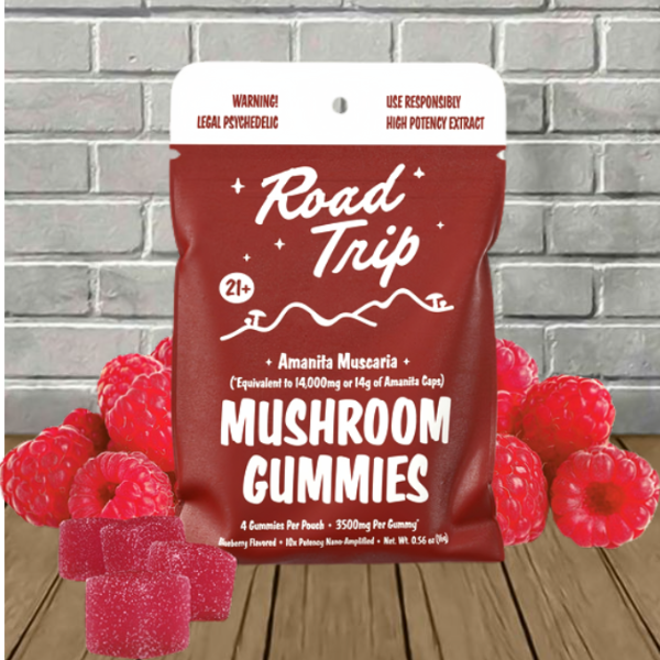 Road Trip Amanita Muscaria Mushroom Gummies TenVape
