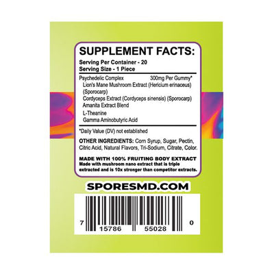 SporesMD Mushroom Gummies 20 Count Best Sales Price - Gummies