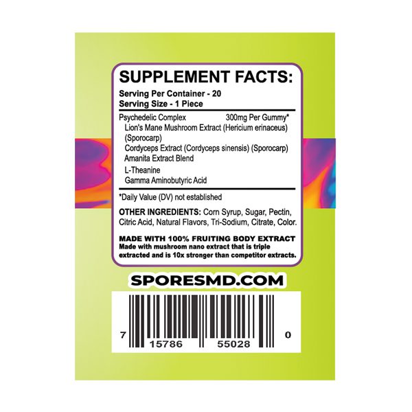 SporesMD Mushroom Gummies 20 Count Best Sales Price - Gummies