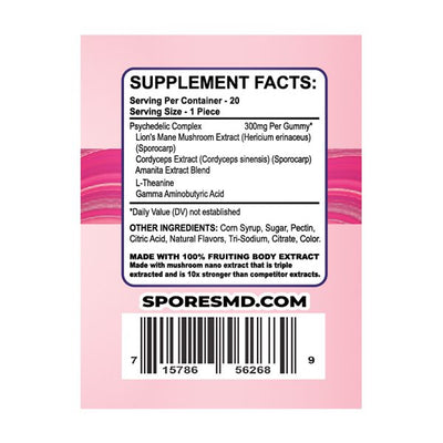 SporesMD Mushroom Gummies 20 Count Best Sales Price - Gummies