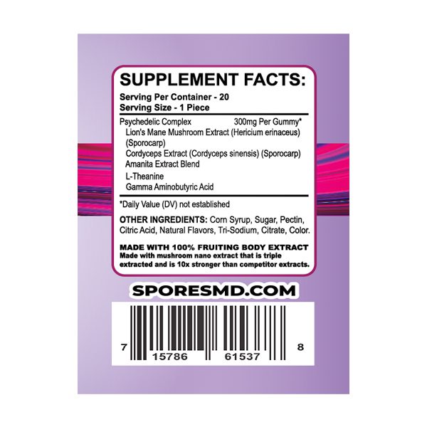 SporesMD Mushroom Gummies 20 Count Best Sales Price - Gummies