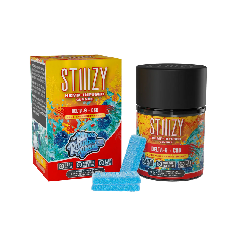 STIIIZY Hemp Delta-9 Gummies 225mg (15pcs) Best Sales Price - Gummies