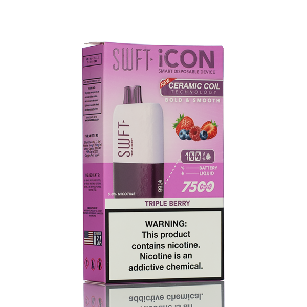 SWFT iCON 7500 Puffs Rechargeable Disposable Vape - 17ML Best Sales Price - Disposables