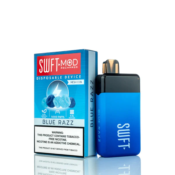 SWFT Mod 5000 Puffs Rechargeable Disposable Vape Blue Razz