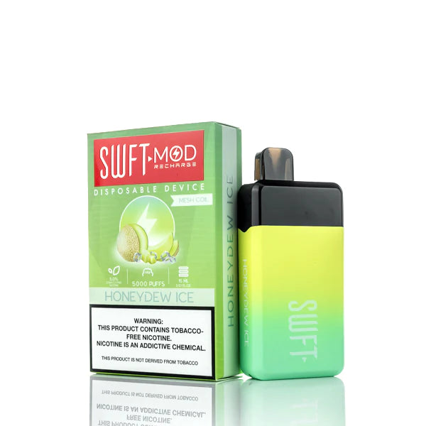 SWFT Mod 5000 Puffs Rechargeable Disposable Vape Honeydew Ice Best Sales Price - Disposables