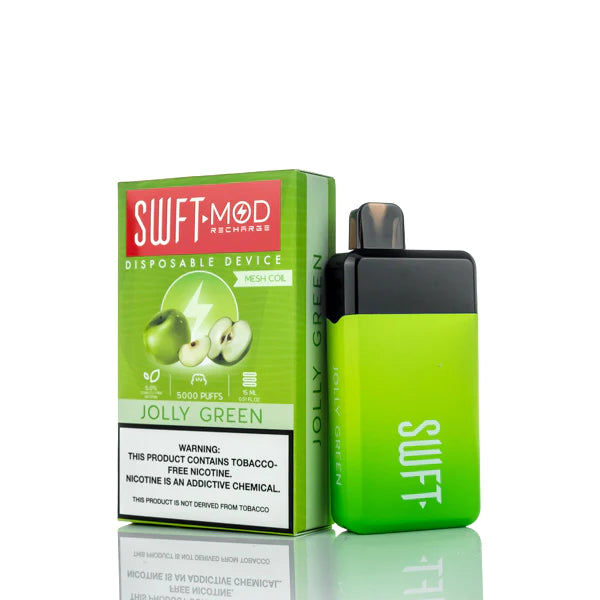 SWFT Mod 5000 Puffs Rechargeable Disposable Vape Jolley Green Best Sales Price - Disposables