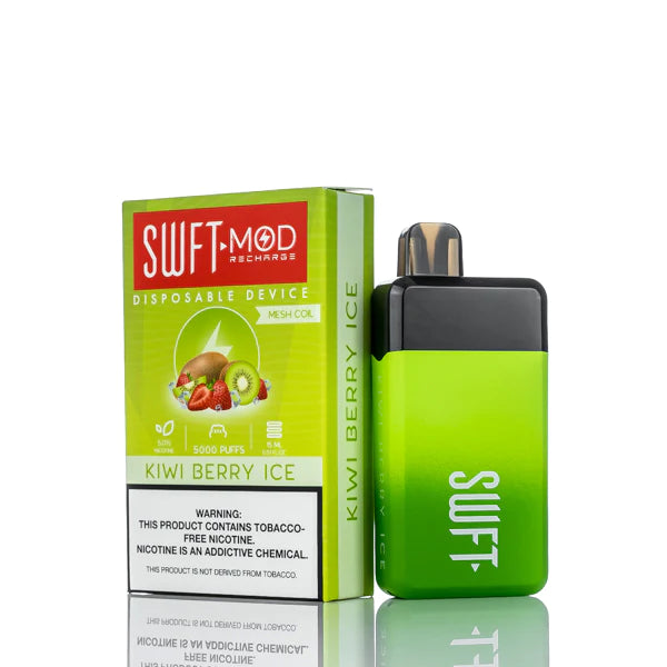 SWFT Mod 5000 Puffs Rechargeable Disposable Vape Kiwi Berry Ice Best Sales Price - Disposables