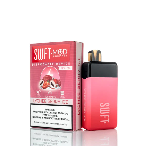 SWFT Mod 5000 Puffs Rechargeable Disposable Vape Lychee Berry Ice Best Sales Price - Disposables