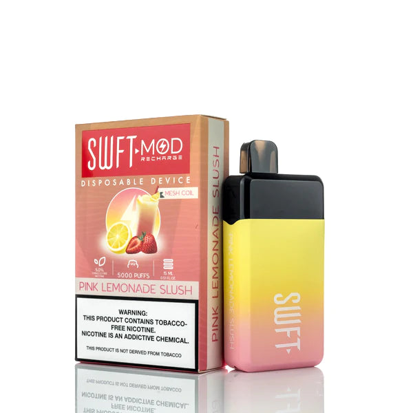 SWFT Mod 5000 Puffs Rechargeable Disposable Vape Pink Lemonade Slush Best Sales Price - Disposables