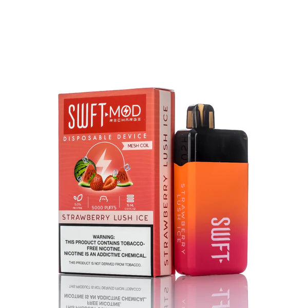 SWFT Mod 5000 Puffs Rechargeable Disposable Vape Strawberry Lush Ice