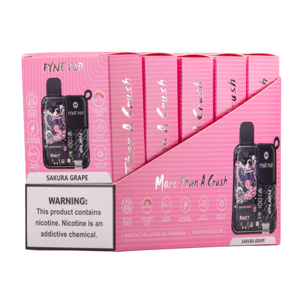 Sakura Grape Pyne Pod Boost Best Sales Price - Disposables