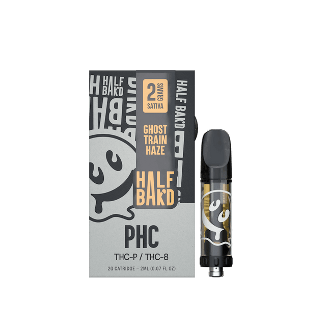 Half Bak'd Ghost Train Haze - 2G PHC Cartridge (Sativa) Best Sales Price - Vape Cartridges