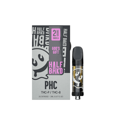 Half Bak'd God's Gift - 2G PHC Cartridge (Indica) Best Sales Price - Vape Cartridges
