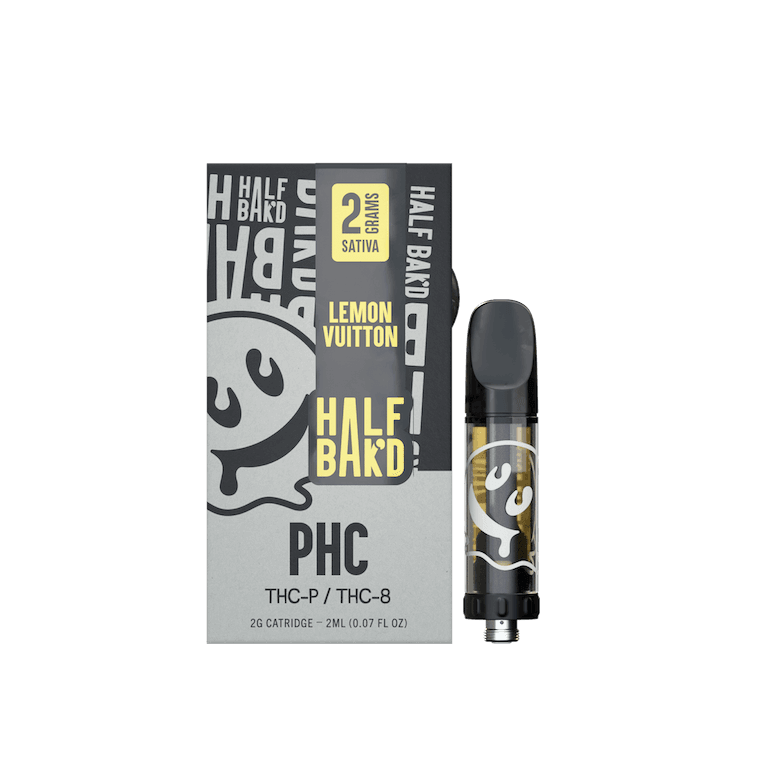 Half Bak'd Lemon Vuitton - 2G PHC Cartridge (Sativa) Best Sales Price - Vape Cartridges