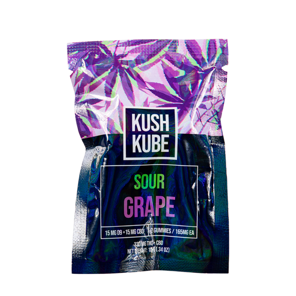 Sour Grape 2ct Kush Kube Gummies Best Sales Price - Gummies