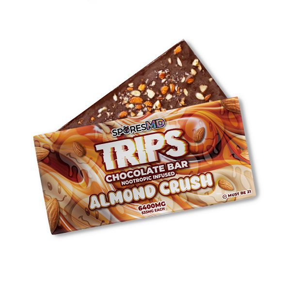 Trips Chocolate Bar Nootropic Infused 6400mg Best Sales Price - Gummies