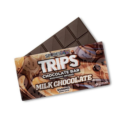 Trips Chocolate Bar Nootropic Infused 6400mg Best Sales Price - Gummies