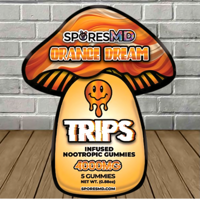 SporesMD Trips Infused Nootropic Gummies 4000mg Best Sales Price - Gummies