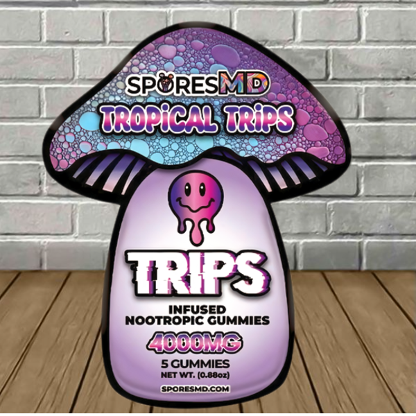 SporesMD Trips Infused Nootropic Gummies 4000mg Best Sales Price - Gummies