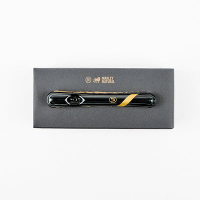 Marley Natural Steamroller Smoked Glass Gold Stripe Decal Best Sales Price - Accessories