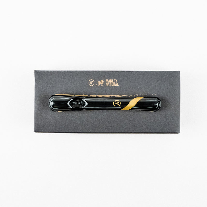 Marley Natural Steamroller Smoked Glass Gold Stripe Decal Best Sales Price - Accessories