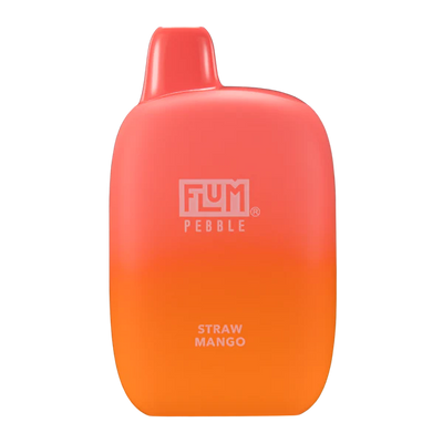 Straw Mango Flum Pebble 6000 Puffs Rechargeable Disposable Vape 14ML Best Sales Price - Disposables