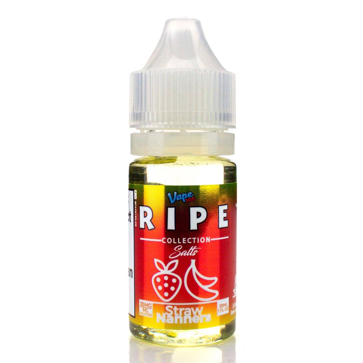 Straw Nanners by Vape 100 Ripe Collection Salts 30ml Best Sales Price - eJuice