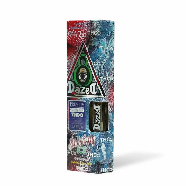 Live Resin Carts - DazeD8 Stawberry Ice Live Resin THC-O Cartridge (2.1g) Best Sales Price - Vape Cartridges