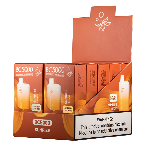 Sunrise Elf Bar BC5000 Disposable Vape Limited Edition Flavor