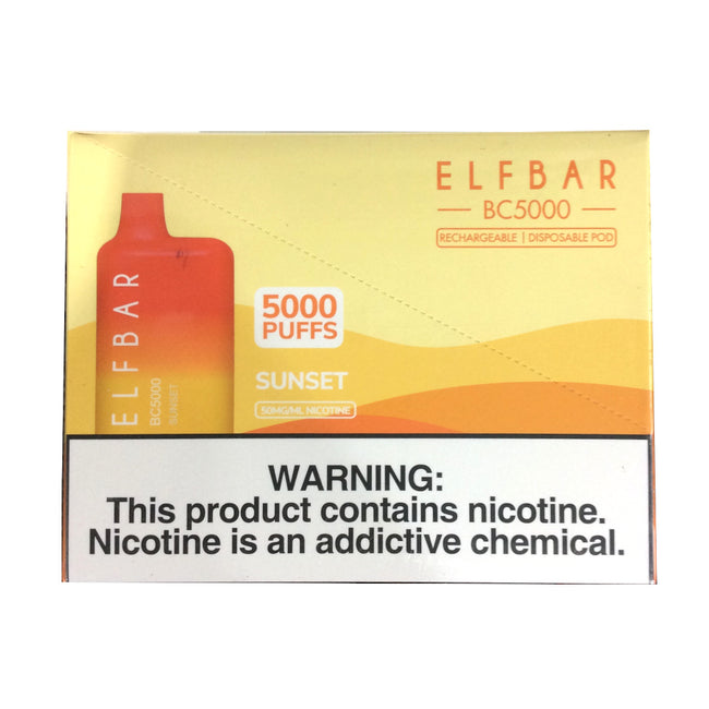 Sunset Elf Bar Flavor BC5000 Disposable Vape 13ML Best Sales Price - Disposables