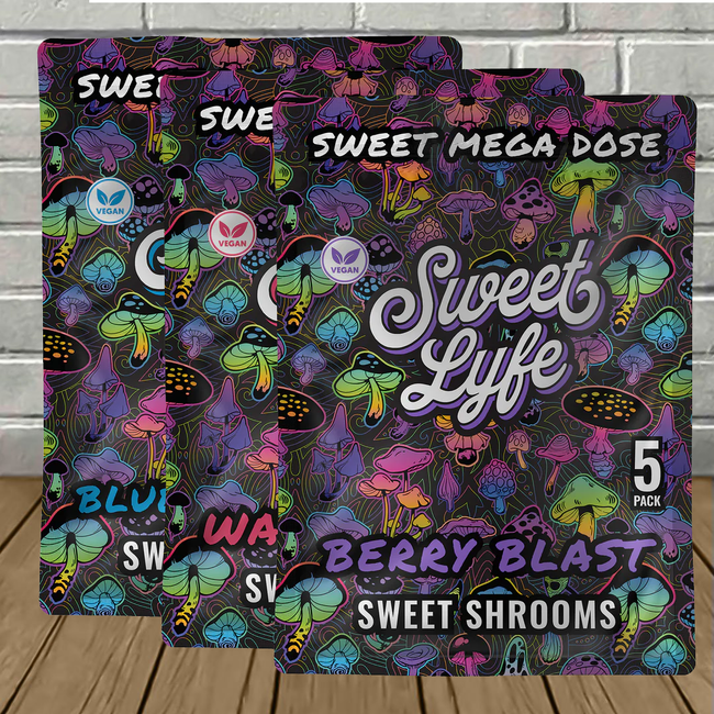 Sweet Lyfe Sweet Shrooms Mega Dose Gummies 5ct Best Sales Price - Gummies