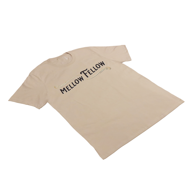 Mellow Fellow Tan Logo T-Shirt Best Sales Price - Merch & Accesories