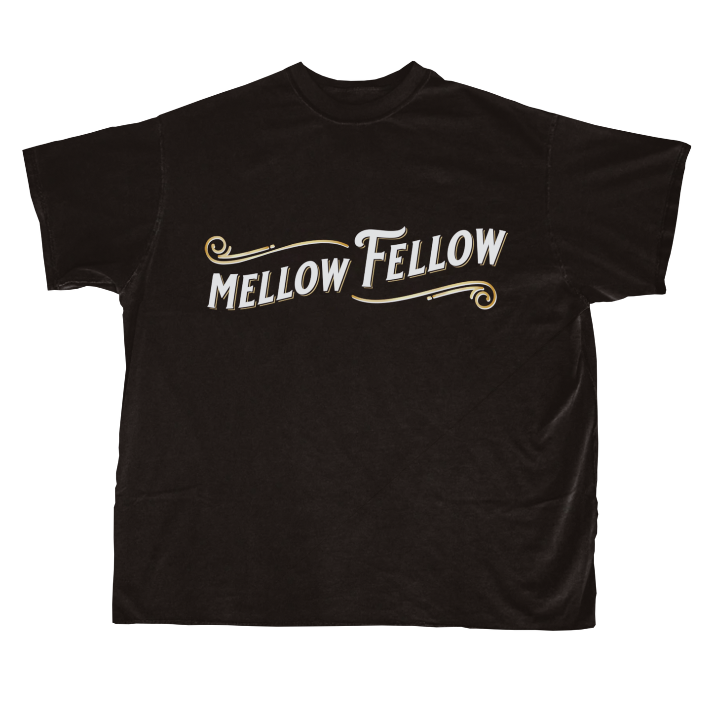 Mellow Fellow Black Logo T-Shirt Best Sales Price - Merch & Accesories