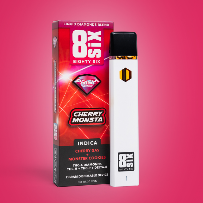 Eighty Six Cherry Monsta THC-A Liquid Diamonds 2G Disposable (Cherry Gas) Best Sales Price - Vape Pens