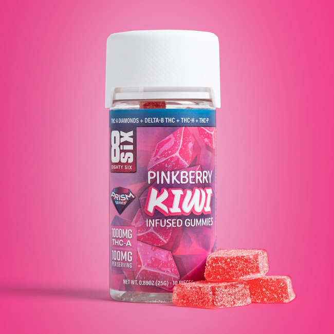 Eighty Six Pinkberry Kiwi 1000MG THC-A Gummies Best Sales Price - Gummies
