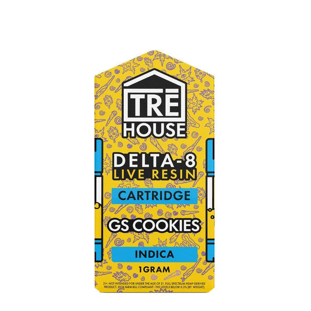 TRE House D8 Live Resin Vape Cartridge - Girl Scout Cookies 1G Best Sales Price - Vape Cartridges
