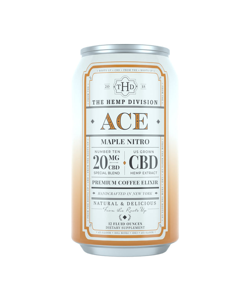 The Hemp Division Ace - Case of 8 Cans - 20 MG CBD Best Sales Price -