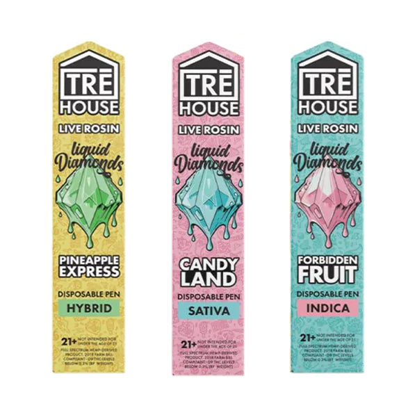 Tre House Live Rosin Liquid Diamonds Disposable Pen 2G Best Sales Price - Vape Pens