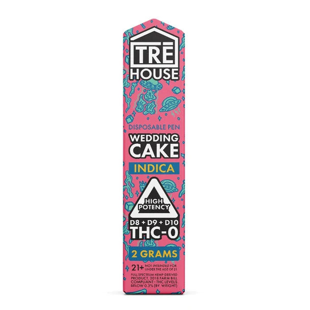 TRE House D8 + D9 + D10 + THC-O Wedding Cake Disposable THC Vape Pen 2 Grams Best Sales Price - Vape Pens