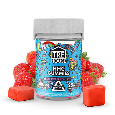 TRE House High Potency HHC Strawberry Burst Gummies 25MG Best Sales Price - Gummies