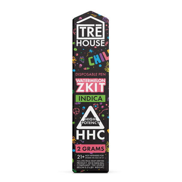 TRE House High Potency HHC Watermelon Zkit Disposable 2 Grams Best Sales Price - Vape Pens