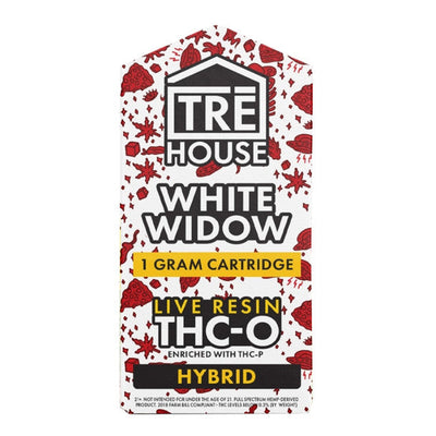 TRE House Live Resin THC-O + THC-P Cartridge - White Widow 1G Best Sales Price - Vape Cartridges